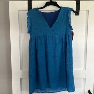 Beautiful Eyelet Flutter Sleeve Babydoll Dress!